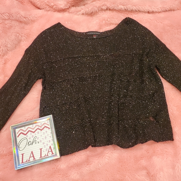 Rock & Republic metallic knit top - Picture 4 of 15